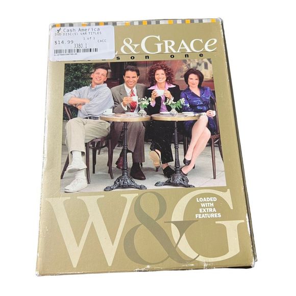 Will And a Grace Season One DVD Set 4 Discs With Outer Case Debra Messing - Picture 6 of 12